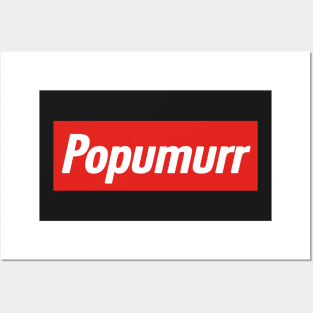 popumurr box logo spoof Posters and Art